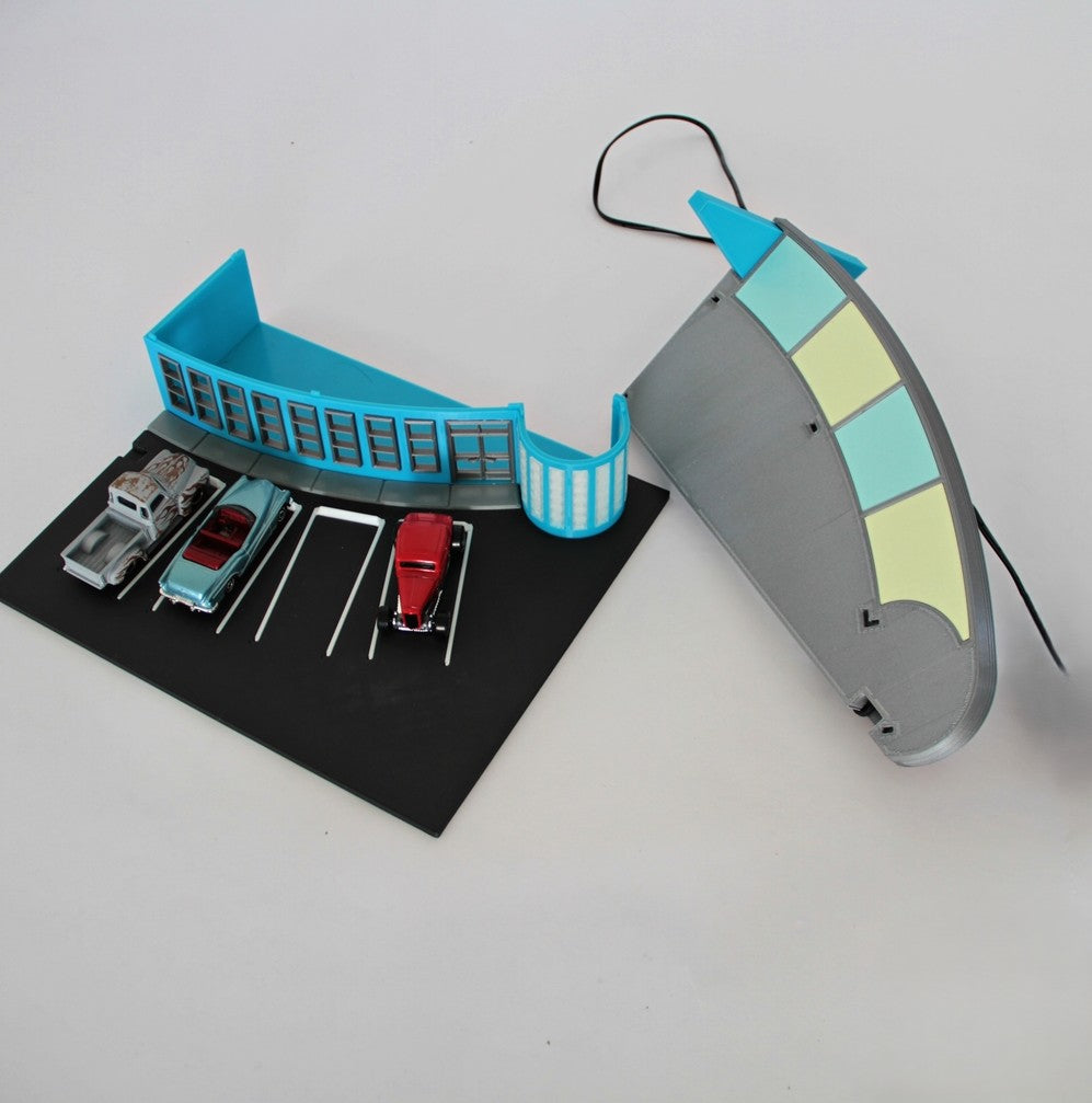 Hot Wheels Display - Drive-in Diner