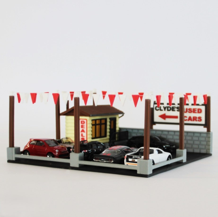 Hot Wheels Display - Used Car Dealership