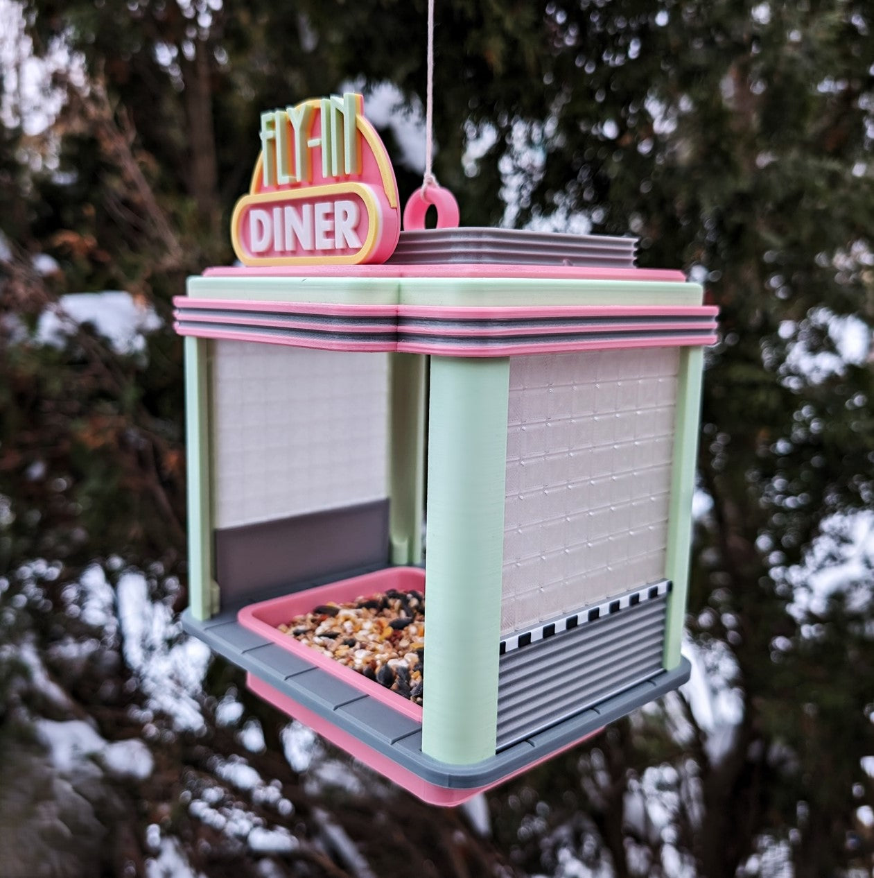Fly-In Diner Bird Feeder