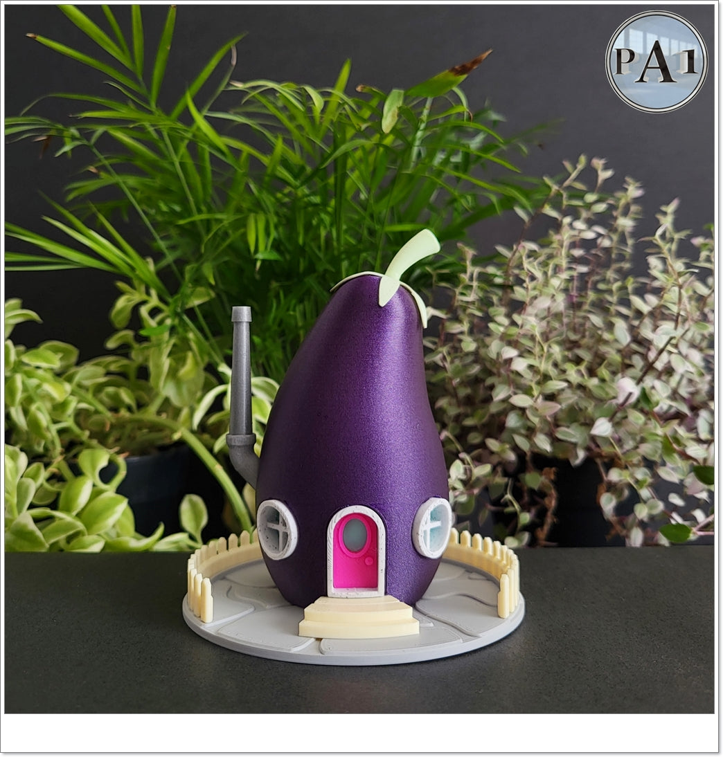 Eggplant Gnome Home