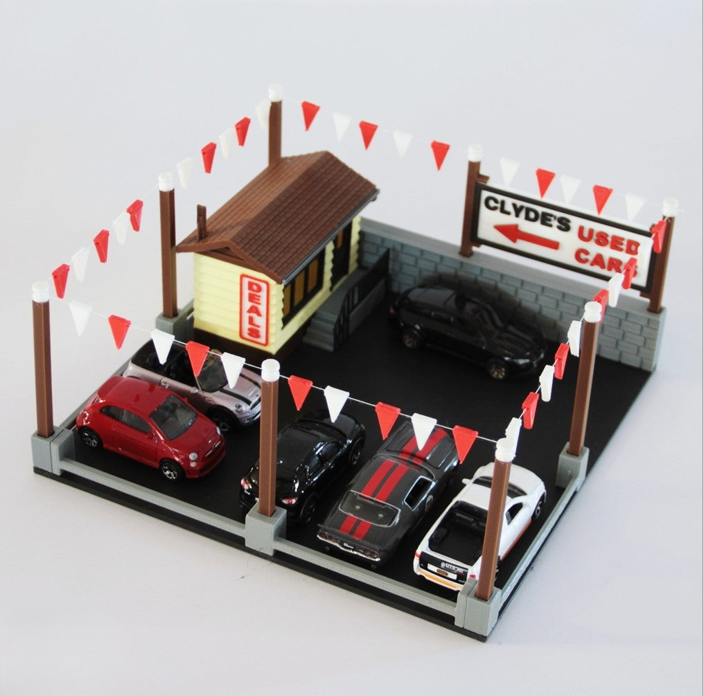 Hot Wheels Display - Used Car Dealership