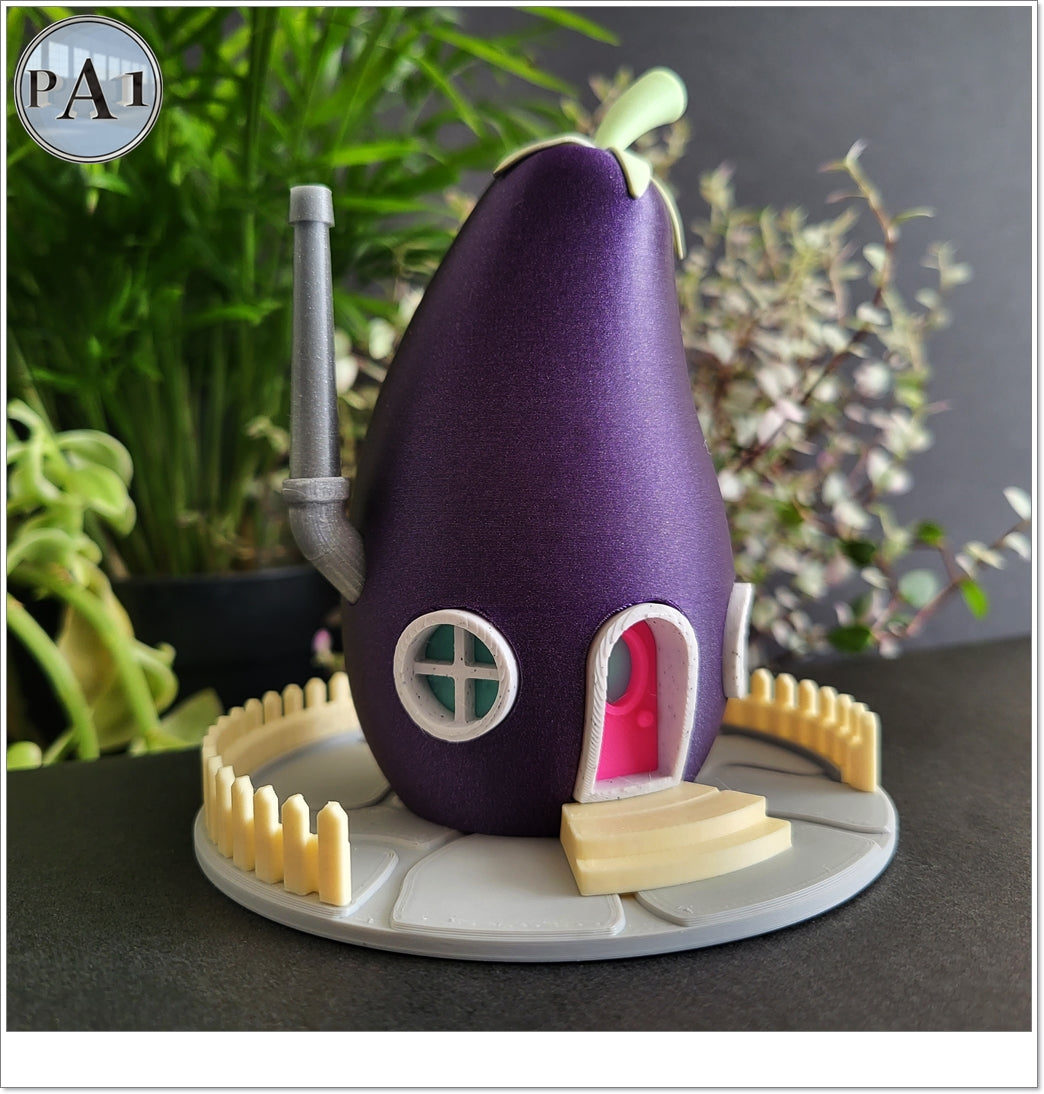 Eggplant Gnome Home
