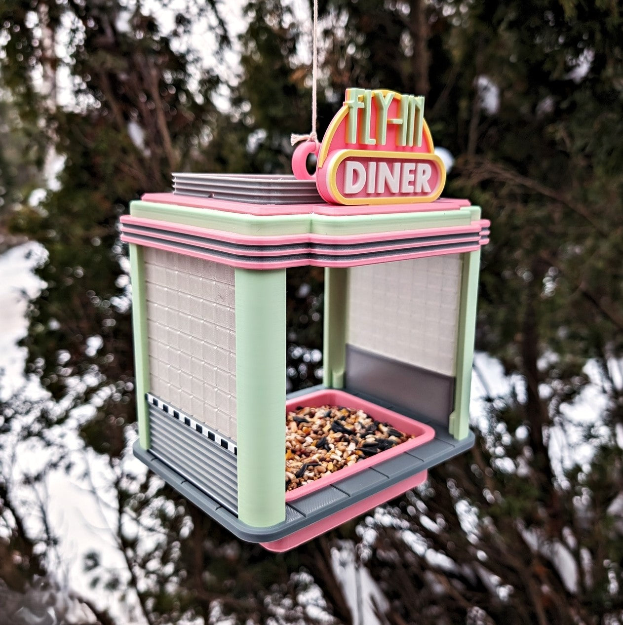 Fly-In Diner Bird Feeder