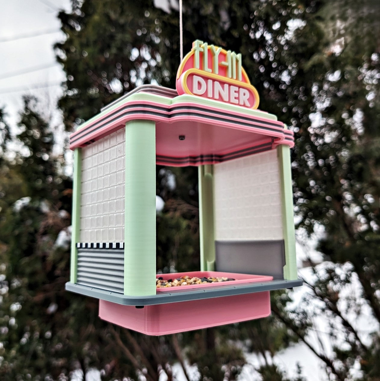 Fly-In Diner Bird Feeder