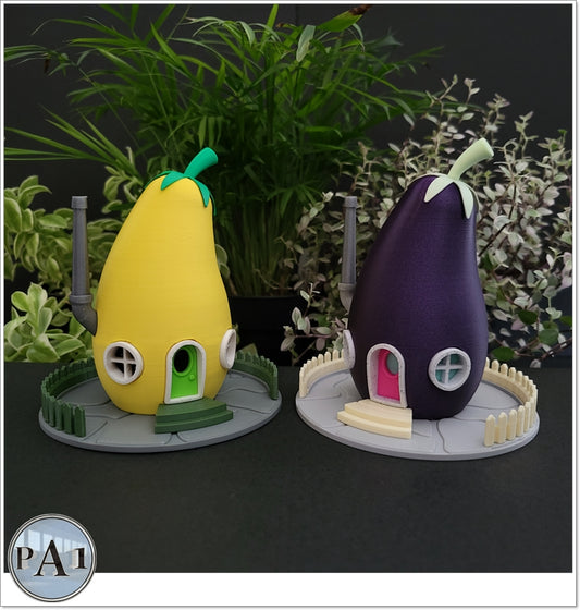 Eggplant Gnome Home