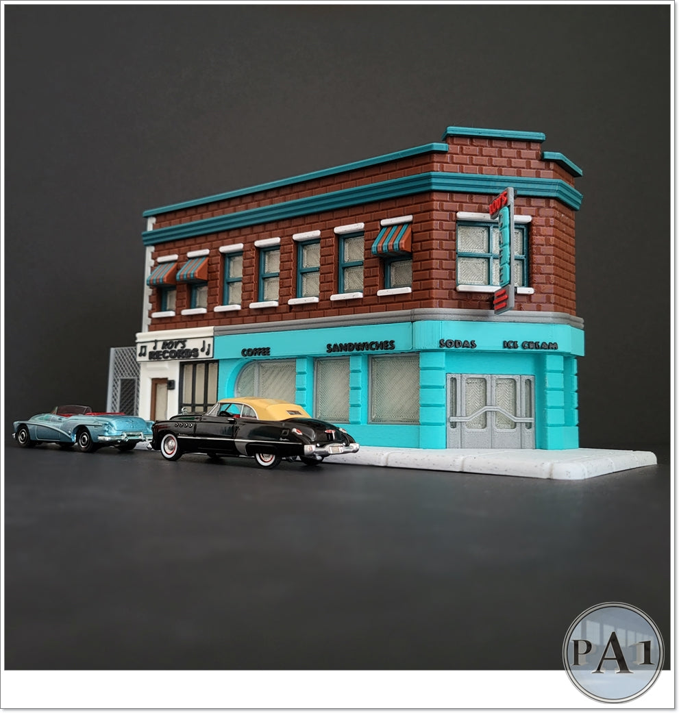 Lou's Cafe - Back to the Future - 1:64 Scale