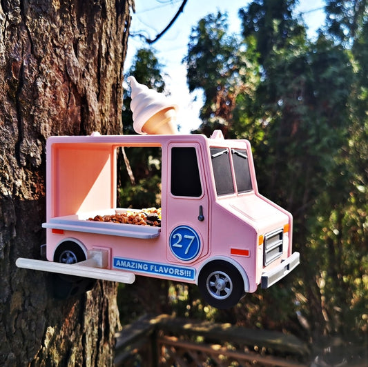 Ice Cream Truck Birdfeeder