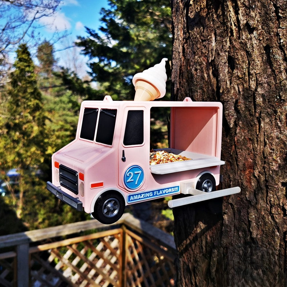 Ice Cream Truck Birdfeeder
