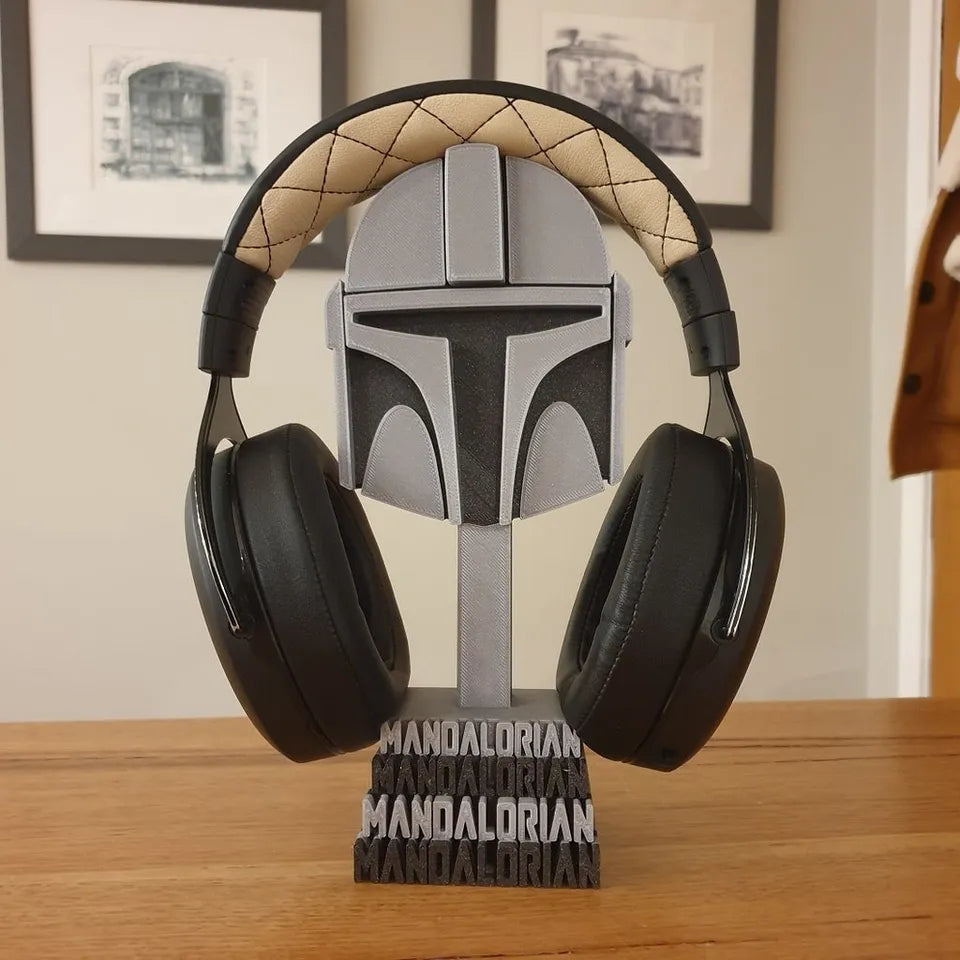Mandalorian Helmet Headphone Stand