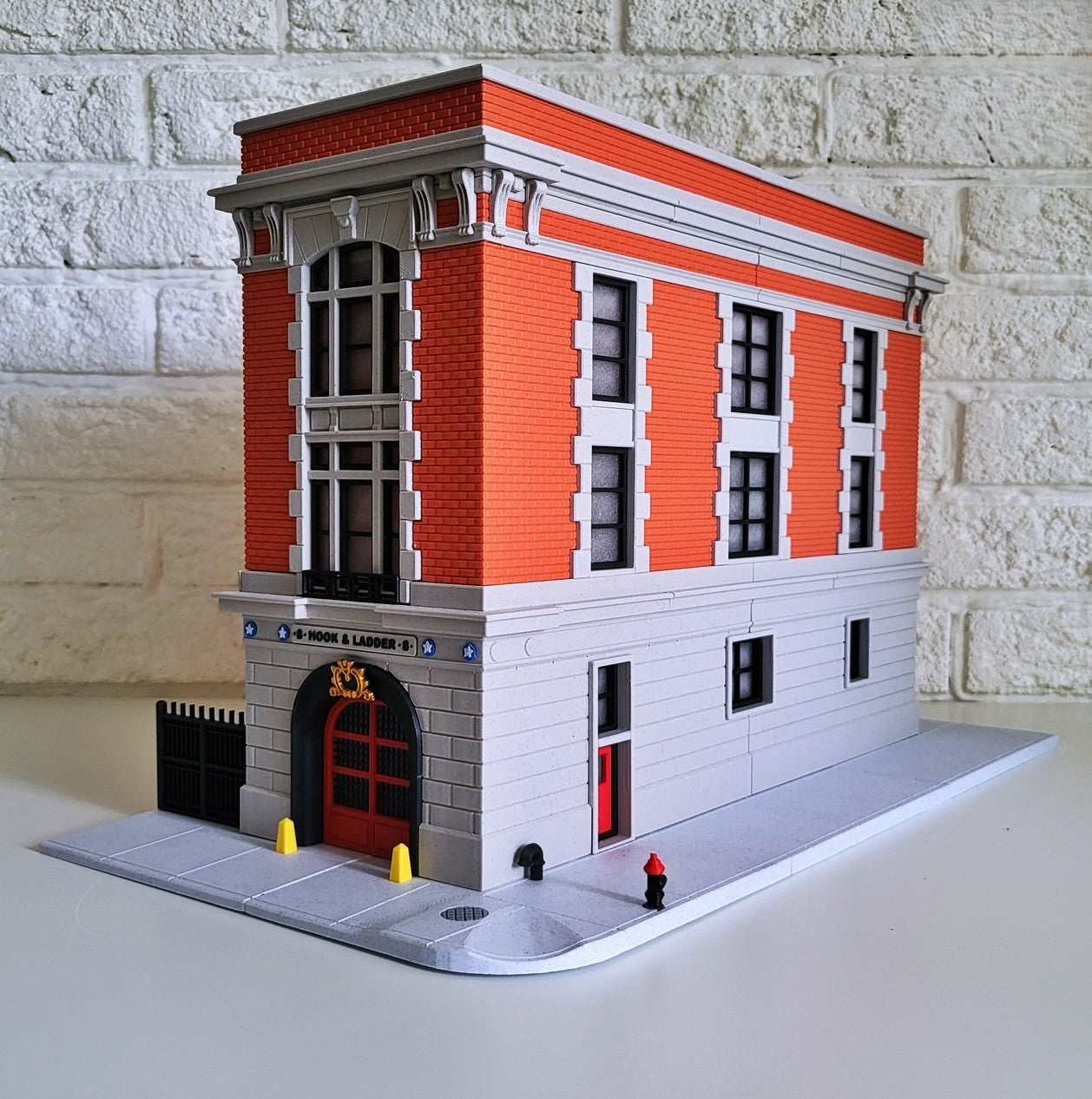 Hot Wheels Display - Hook and Ladder 8 Diorama. Fan Art Based off Ghost Busters.