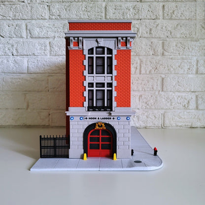 Hot Wheels Display - Hook and Ladder 8 Diorama. Fan Art Based off Ghost Busters.