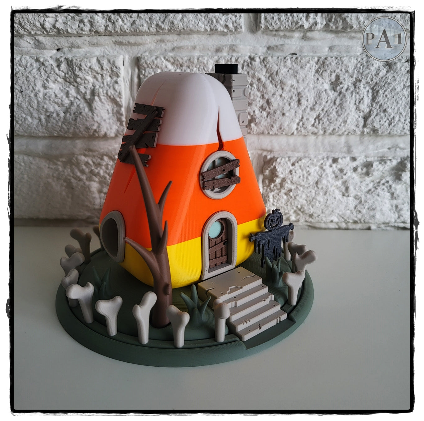 Candy Corn Gnome Home