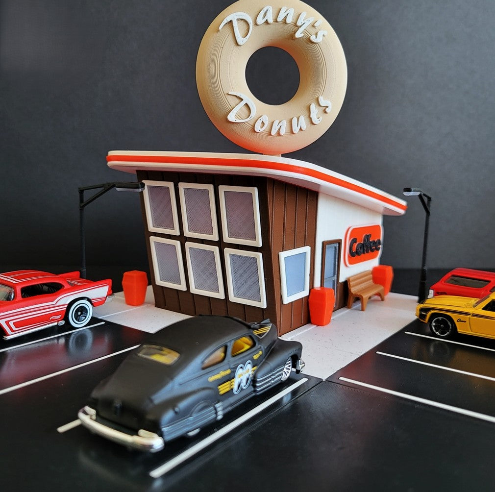 Hot Wheels Display - Donut Shop