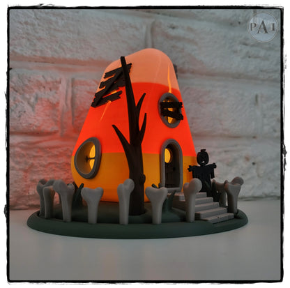 Candy Corn Gnome Home