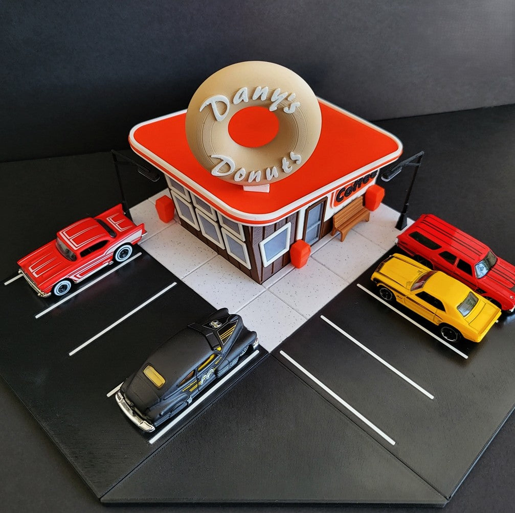 Hot Wheels Display - Donut Shop