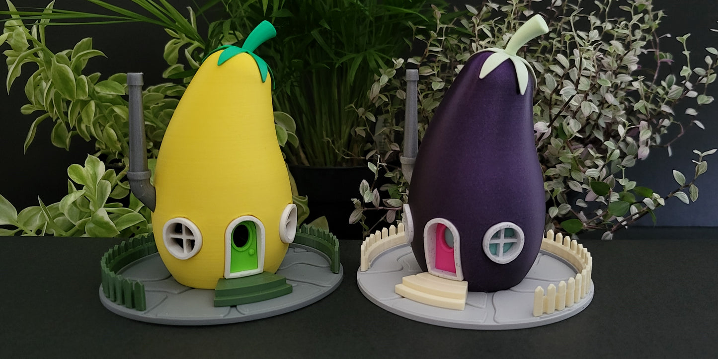 Eggplant Gnome Home