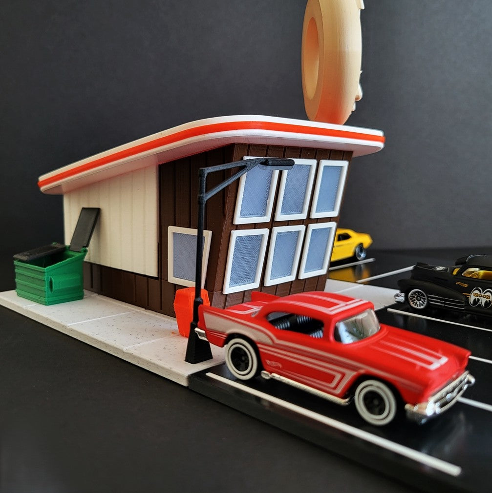 Hot Wheels Display - Donut Shop