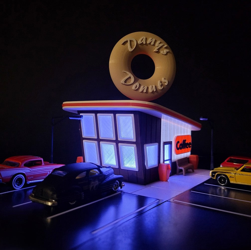 Hot Wheels Display - Donut Shop