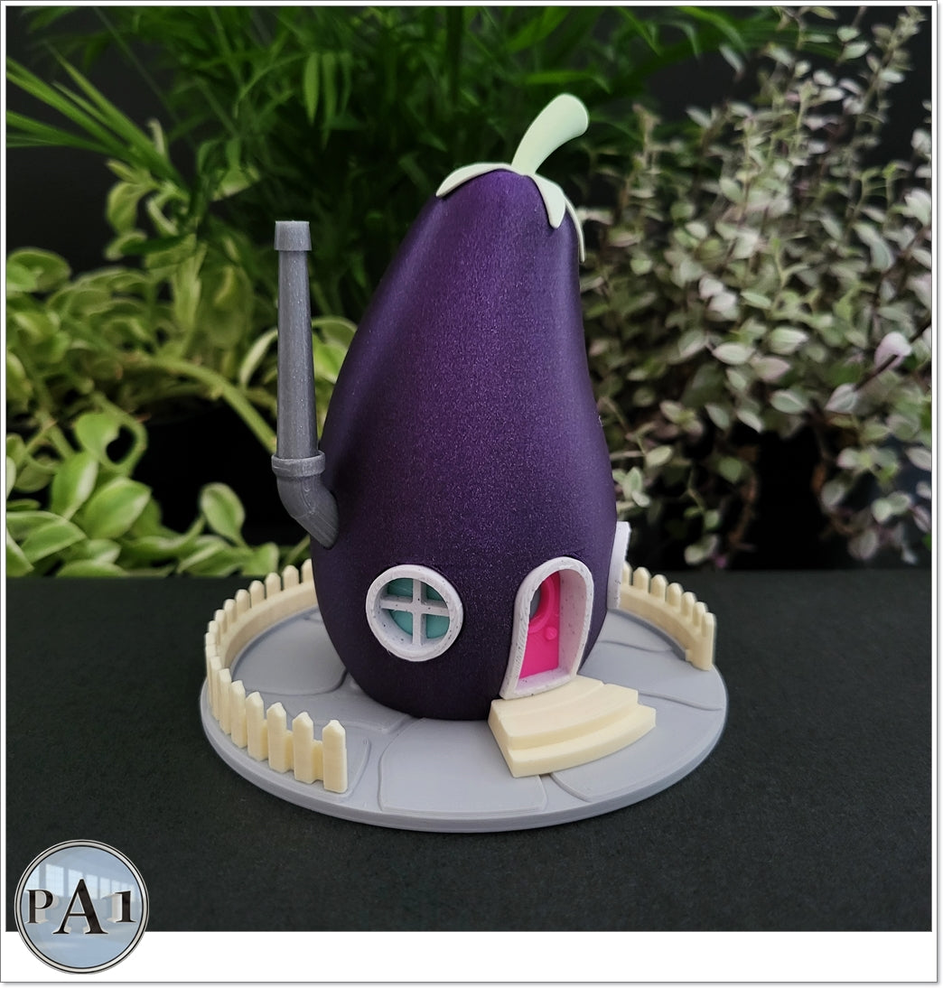 Eggplant Gnome Home