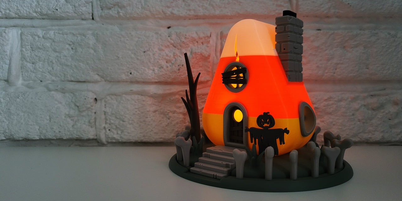 Candy Corn Gnome Home